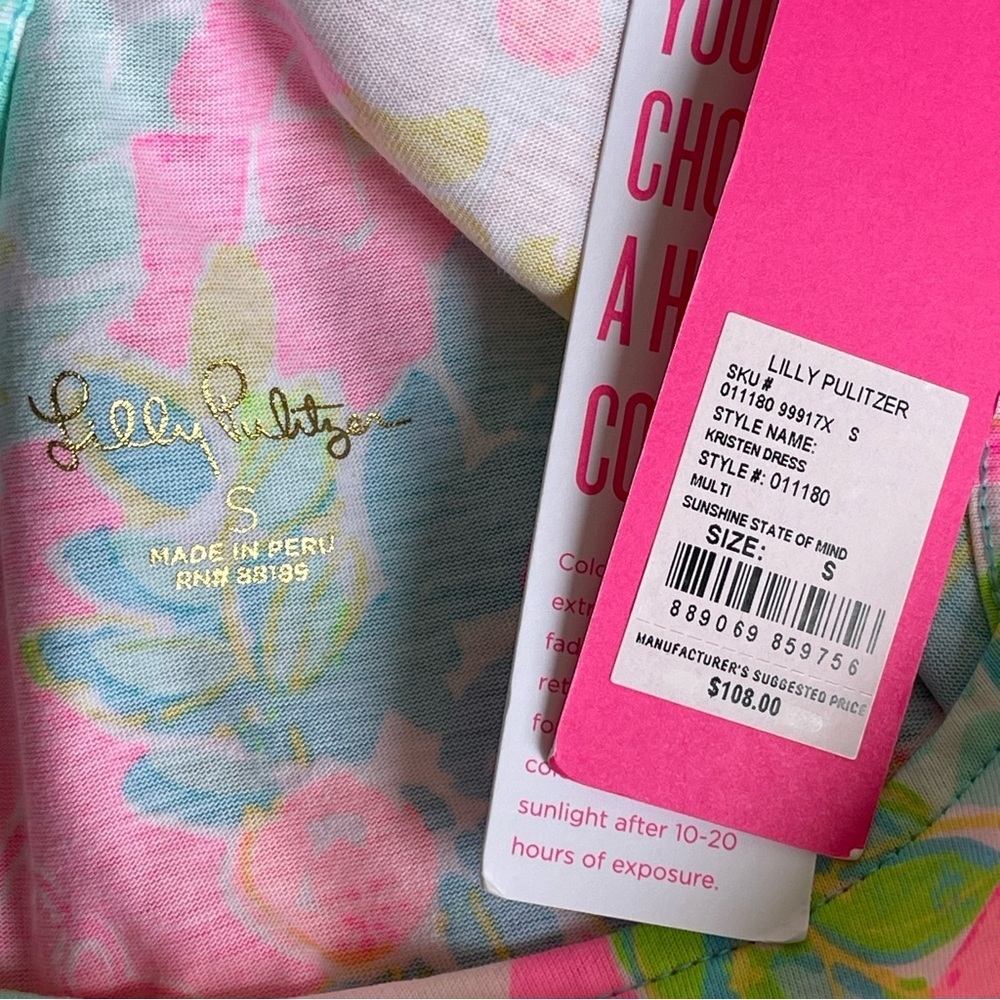 Lilly Pulitzer Kristen Dress Sunshine State of Mind Size S - Picture 5 of 13